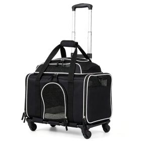 Multi-Way Portable Pet Rolling Carrier Trolley