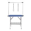 Pet Grooming Table Two Arms with Clamp, 36''x24'' Dog Grooming Station, Foldable Pets Grooming Stand for Medium and Small Dogs