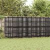 Outdoor Dog Kennel Steel 158.8 ft²