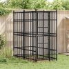 Outdoor Dog Kennel Steel 19.8 ft²
