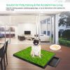 Dog Toilet Indoor Puppy Training Pad, Dog Potty Pet Training Grass Mat, Removable Waste Tray for Easier Clean Up, Artificial Turf, 25"20"