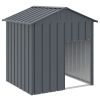 Dog House Anthracite Galvanized steel 46.1 x 40.6 x 48.4 in Locks