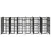 Outdoor Dog Kennel Steel 119 ft²