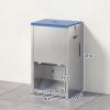 50lbs Automatic Dog Feeder, Galvanized Gravity Pet Feeder with Lockable Clear Door, Indoor and Outdoor Use