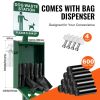 Dog Waste Station with Hand Wash Bottle, Commercial Dog Poop Station, 11.5 Gallons Pet Waste Bin with 50 Can Liners, Bag Dispenser & 600 Waste Bags