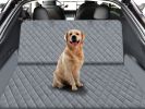Dog Back Seat Cover Protector for Cars SUV and Trucks with Mesh Window, Scratchproof Nonslip and Waterproof Material